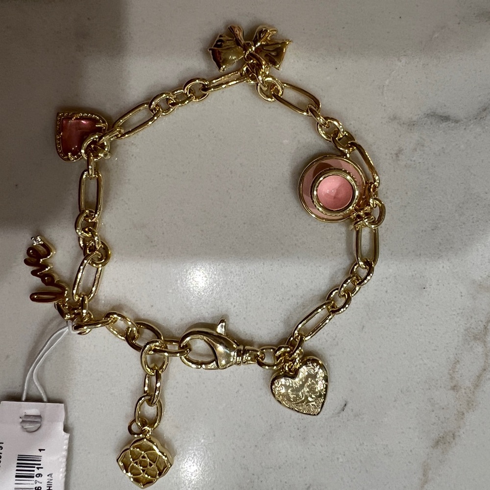 NWT Kendra Scott x Loveshack Fancy charm bracelet